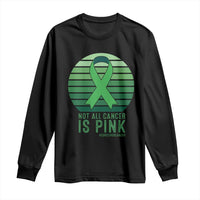Liver Cancer Awareness Long Sleeve Shirt Not All Cancer Is Pink Ribbon Support Gift