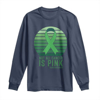 Liver Cancer Awareness Long Sleeve Shirt Not All Cancer Is Pink Ribbon Support Gift