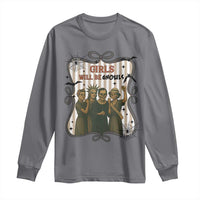 Halloween Feminist Long Sleeve Shirt Girls Will Be Ghouls Women Empowerment - Wonder Print Shop