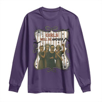 Halloween Feminist Long Sleeve Shirt Girls Will Be Ghouls Women Empowerment - Wonder Print Shop
