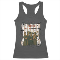 Halloween Feminist Racerback Tank Top Girls Will Be Ghouls Women Empowerment - Wonder Print Shop