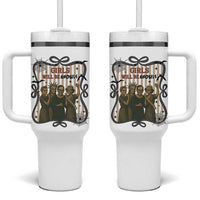 Halloween Feminist Tumbler With Handle Girls Will Be Ghouls Women Empowerment