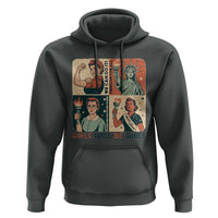 Girls Will Be Girls Hoodie Patriotic Feminist USA Women - Wonder Print Shop