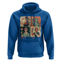 Girls Will Be Girls Hoodie Patriotic Feminist USA Women - Wonder Print Shop