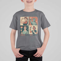 Girls Will Be Girls T Shirt For Kid Patriotic Feminist USA Women - Wonder Print Shop