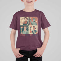 Girls Will Be Girls T Shirt For Kid Patriotic Feminist USA Women - Wonder Print Shop