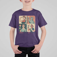 Girls Will Be Girls T Shirt For Kid Patriotic Feminist USA Women - Wonder Print Shop