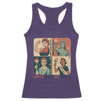 Girls Will Be Girls Racerback Tank Top Patriotic Feminist USA Women - Wonder Print Shop