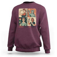 Girls Will Be Girls Sweatshirt Patriotic Feminist USA Women - Wonder Print Shop
