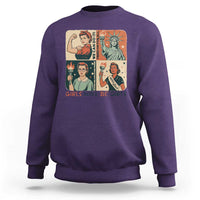 Girls Will Be Girls Sweatshirt Patriotic Feminist USA Women - Wonder Print Shop