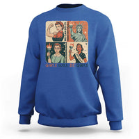 Girls Will Be Girls Sweatshirt Patriotic Feminist USA Women - Wonder Print Shop