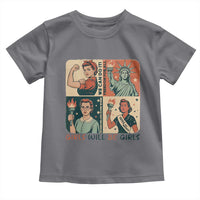 Girls Will Be Girls Toddler T Shirt Patriotic Feminist USA Women - Wonder Print Shop