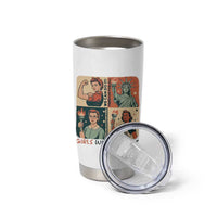 Girls Will Be Girls Tumbler Cup Patriotic Feminist USA Women