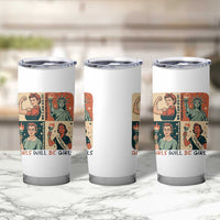 Girls Will Be Girls Tumbler Cup Patriotic Feminist USA Women