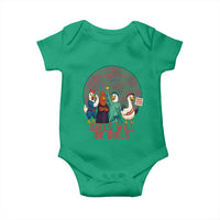 Girls Will Be Girls Baby Onesie Funny Patriotic Feathered Feminists Ducks - Wonder Print Shop