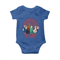 Girls Will Be Girls Baby Onesie Funny Patriotic Feathered Feminists Ducks - Wonder Print Shop