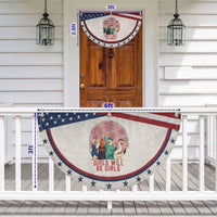 Girls Will Be Girls Patriotic Fan Flag Funny Feathered Feminists Ducks