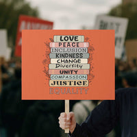 Human Rights Bookish Protest Sign Kindness Peace Equality Flower For Women - Wonder Print Shop