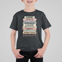 Human Rights Bookish T Shirt For Kid Kindness Peace Equality Flower For Women - Wonder Print Shop