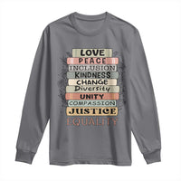 Human Rights Bookish Long Sleeve Shirt Kindness Peace Equality Flower For Women - Wonder Print Shop