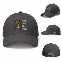 Girl Will Be Girls Baseball Cap Medusa Mythology Feminist Women