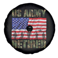Retired Veteran Spare Tire Cover American Flag US Army Patriotic USA Pride - Wonder Print Shop