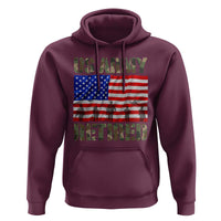 Retired Veteran Hoodie American Flag US Army Patriotic USA Pride - Wonder Print Shop