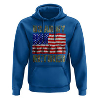 Retired Veteran Hoodie American Flag US Army Patriotic USA Pride - Wonder Print Shop