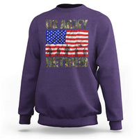 Retired Veteran Sweatshirt American Flag US Army Patriotic USA Pride - Wonder Print Shop