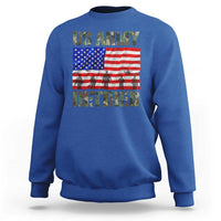Retired Veteran Sweatshirt American Flag US Army Patriotic USA Pride - Wonder Print Shop