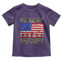 Retired Veteran Toddler T Shirt American Flag US Army Patriotic USA Pride - Wonder Print Shop