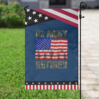 Retired Veteran Garden Flag American Flag US Army Patriotic USA Pride