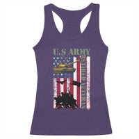 Retired Army Racerback Tank Top American Flag US Patriotic USA Pride - Wonder Print Shop