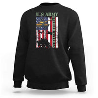 Retired Army Sweatshirt American Flag US Patriotic USA Pride - Wonder Print Shop