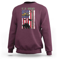 Retired Army Sweatshirt American Flag US Patriotic USA Pride - Wonder Print Shop
