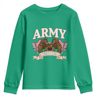 Retirement Army Veteran Youth Sweatshirt American Flag USA Patriotic - Wonder Print Shop