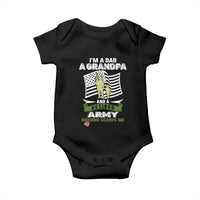Retired Army Baby Onesie Funny I Am A Dad A Grandpa Nothing Scares Me - Wonder Print Shop