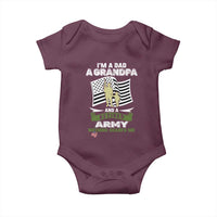 Retired Army Baby Onesie Funny I Am A Dad A Grandpa Nothing Scares Me - Wonder Print Shop
