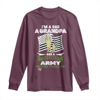 Retired Army Long Sleeve Shirt Funny I Am A Dad A Grandpa Nothing Scares Me - Wonder Print Shop