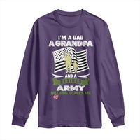 Retired Army Long Sleeve Shirt Funny I Am A Dad A Grandpa Nothing Scares Me - Wonder Print Shop