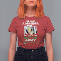 Retired Army T Shirt For Women Funny I Am A Dad A Grandpa Nothing Scares Me - Wonder Print Shop