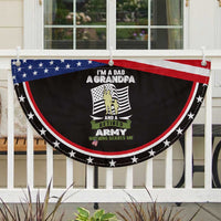Retired Army Patriotic Fan Flag Funny I Am A Dad A Grandpa Nothing Scares Me