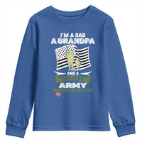 Retired Army Youth Sweatshirt Funny I Am A Dad A Grandpa Nothing Scares Me - Wonder Print Shop