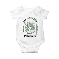 Feminist Baby Onesie The Female Gaze Petrify The Patriarchy Mythology Medusa - Wonder Print Shop