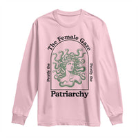 Feminist Long Sleeve Shirt The Female Gaze Petrify The Patriarchy Mythology Medusa - Wonder Print Shop