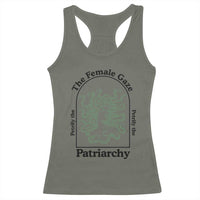 Feminist Racerback Tank Top The Female Gaze Petrify The Patriarchy Mythology Medusa - Wonder Print Shop