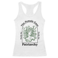 Feminist Racerback Tank Top The Female Gaze Petrify The Patriarchy Mythology Medusa - Wonder Print Shop