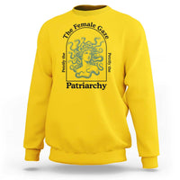 Feminist Sweatshirt The Female Gaze Petrify The Patriarchy Mythology Medusa - Wonder Print Shop
