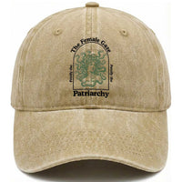 Feminist Washed Cotton Baseball Cap The Female Gaze Petrify The Patriarchy Mythology Medusa