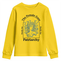 Feminist Youth Sweatshirt The Female Gaze Petrify The Patriarchy Mythology Medusa - Wonder Print Shop